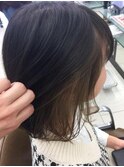 インナーベージュ×ワンカールボブ