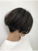 -Ameri-ハンサムショート ×   フォギーベージュ