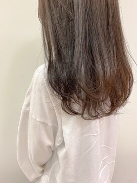 シェノン サントル(CHAINON CENTRE) ミディアム/ショコラベージュ/ボブルフ/カール/ベビーバング