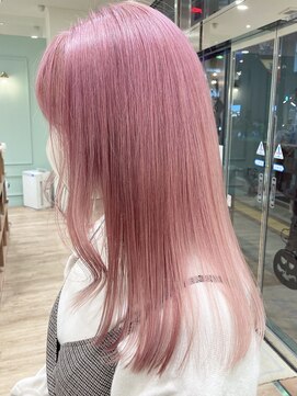 モリオフロムロンドン 大宮店(morio from London) 【坪井】ケアブリーチ×ホワイトピンク