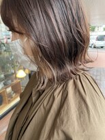 キュオンシア(CUEON. ciea)&nbsp;切りっぱなしボブ×インナーカラー×ベージュ