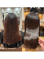 キュア 表参道(CURE)&nbsp;黒髪/グレージュカラー/ココアベージュ/ヘルシーロング[表参道]