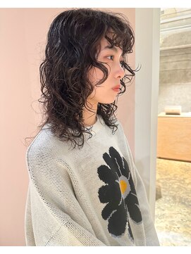 ハマモト レイヤーウルフパーマ