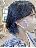 レイヤーボブ×インナーブルー