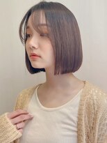 ロンドシエル 横浜(Lond ciel)&nbsp;顔周り韓国ボブ前髪×ショコラアッシュ【横浜】