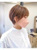 [代々木]ナチュラルピンクスイートAラインの甘辛ショートボブ