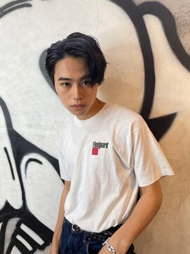 フュー 新小岩(few.) ハイライト/マッシュパーマ/ウルフ/アッシュブラック[新小岩駅]