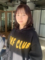 フェリア 池田(FERIA)&nbsp;ピンクベージュ/顔まわりレイヤー/透明感カラー