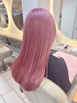 テトラ バイ ネオリーブ 横浜西口店(tetra by neolive) つやつやペールピンクカラー**【横浜/横浜駅】