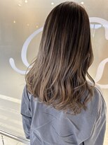 ヘアースペースブルーム ヒーロー 園田店(HAIR SPACE BLOOM hero) 【園田/ミルクティーグレージュ】バレイヤージュカラー