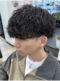波巻きパーマツイストパーマ波巻きスパイラルパーマメンズパーマ