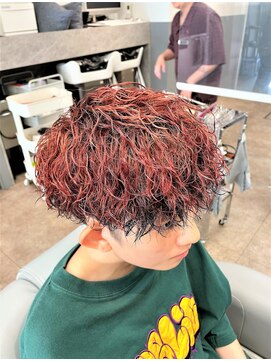 ノイセル 心斎橋(Noisyle) guest snap 前下がりマッシュ×ツイスパ×2トーンカラー