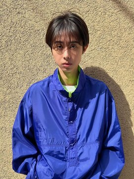 ヒュージ 表参道(huge) アップバング/束感ショート/ツーブロックマッシュ/コンマヘア