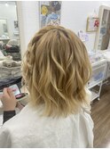 【GLOSS心斎橋】ショート編みたらしヘア
