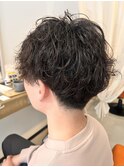 波巻きパーマ