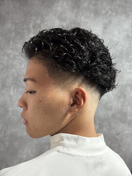 スウェルホワイト(SWELL WHITE) 極道パーマ宮城リョータパーマオールバックパーマメンズパーマ