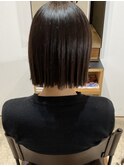 切りっぱなしボブ