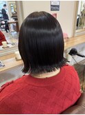 髪質改善/クラゲヘアー/エンドカラー/暗髪/小顔ボブ