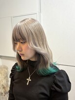 シェイロ(Cielro)&nbsp;【ホワイトミルクティー×裾ターコイズ】SAKI