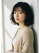 ネオリーブ チロル 横浜西口店(Neolive CiroL.)&nbsp;暗髪/レイヤーボブ/チェリーブラウン/ミニウルフ/デジタルパーマ