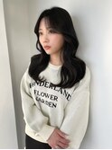 暗髪でも軽やかに動く。カラーはダークアッシュ