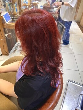 ヘアリゾートエーアイ 新宿西口店(hair resort Ai) ブリーチ無しで派手スタイル。