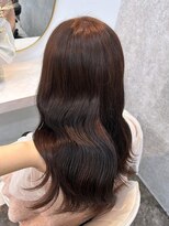 ラビス(Lovis) くびれヘア/アプリコットオレンジ/ハイライトカラー/夏/縮毛矯正