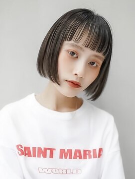 ギークス(GEEKS) 【GEEKS渋谷】オン眉ボブ/アンブレラカラー/初ブリーチ/秋カラー