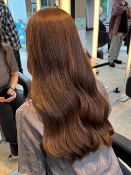 インク サカエ(inq sakae) 韓国ウェーブ/オレンジブラウン