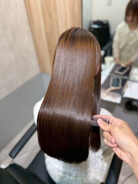 プレバイイオエ 三宮店(pre. by ioe) 髪質改善/ココアベージュ/小顔カット/縮毛矯正／レイヤーカット