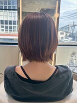 ロミー 本厚木(ROMMY.) くびれショート髪質改善ココアブラウンシャギーボブミニマルボブ