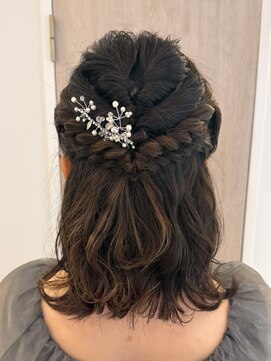 シュピネ(choupinet) あみあみハーフアップ