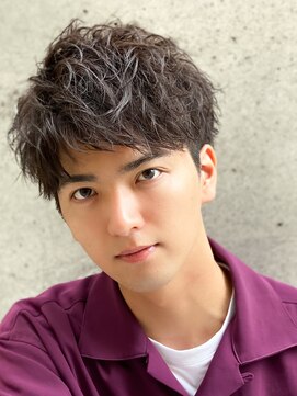 エルマーク 梅田(L-MARK) ツイストスパイラル/メンズ/学割/アップバング/センターパート