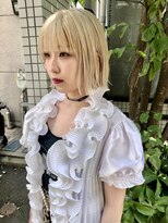 ジェコ ブラン(gecko. brun) ホワイトベージュボブ