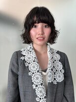 ニーム(nimes)&nbsp;ボブパーマ/黒髪ボブ/パーマ/ドライパーマ/大きめパーマ