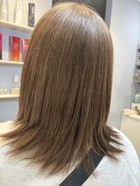 ベルベットヘア 千早店(Velvet hair)&nbsp;ミルクティーグレージュ×プレミアム髪質改善カラー