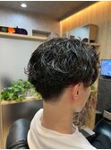 ソフトツイストパーマ×ツーブロック