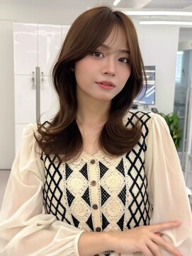 アマトウキョウスマートサロン(AMA TOKYO×Smart Salon) くびれレイヤー/顔まわりカット/レイヤーカット/小顔ヘア