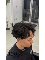 ルースト 原宿店(ROOST)&nbsp;刈り上げセンターパート/波巻きツイストスパイラル/原宿/渋谷