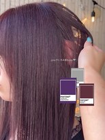 ヘアプレイスソル (HAIR PLACE SoL)&nbsp;パープル×バーガンディ×グレイ/透明感カラー