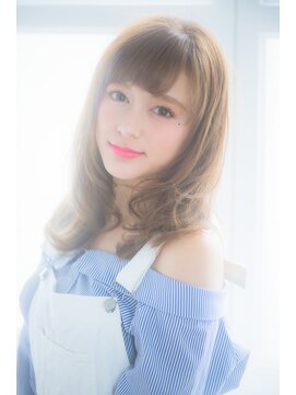 ミエル ヘア 新宿(miel hair) ゆるふわセミロング