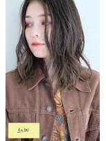 ラレイ(Lalei)&nbsp;【表参道/青山】シアーグレー/ゆるウェーブミディ【ささき】