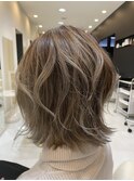 バレイヤージュレイヤーボブ