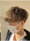 ツイストスパイラルマッシュ ハイライトカラー
