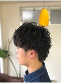 【メンズ】無造作系ゆるふあピンパーマ