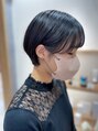 リミックス 南国店(remix)&nbsp;コンパクトなショートスタイル。前髪薄めで耳をかけても可愛く
