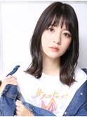 大人可愛い小顔美髪ツヤ髪モテ髪外ハネボブ小顔カットA10