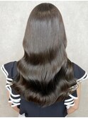 うねり気になる方☆艶感溢れる縮毛矯正×オリーブグレージュ