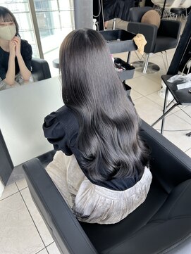 アクアオモテサンドウ(ACQUA omotesando) ☆透明感艶カラーブリーチなしオリーブグレージュベージュ