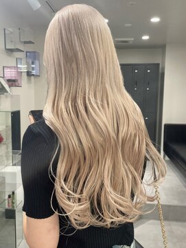 ベレーザ 渋谷(BELEZA) 4822髪質改善ハイトーンカラーレイヤーロングヘルシースタイル